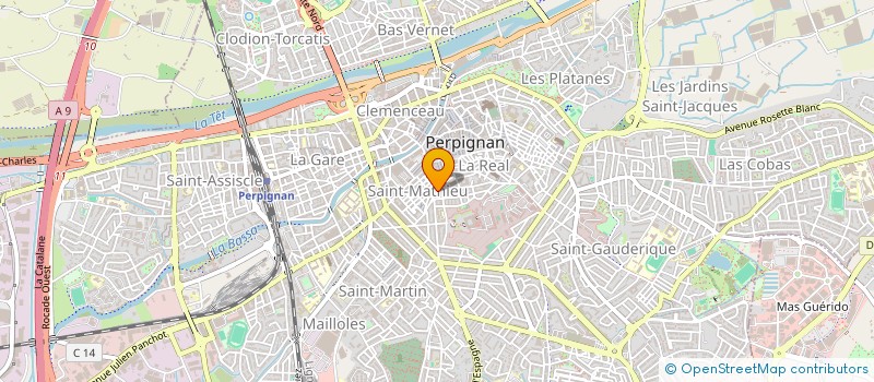 localisation de l'entreprise MONSIEUR DAVID MAISONNETTE  PERPIGNAN