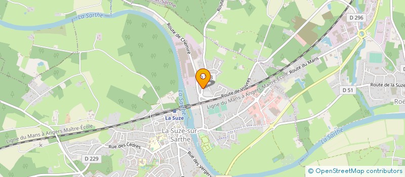 localisation de l'entreprise MONSIEUR DAVID MAJDA  LA SUZE-SUR-SARTHE