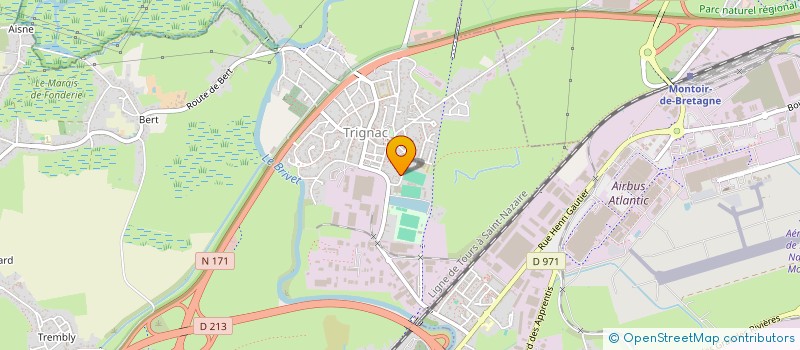 localisation de l'entreprise MONSIEUR DAVID MALABOEUF  TRIGNAC