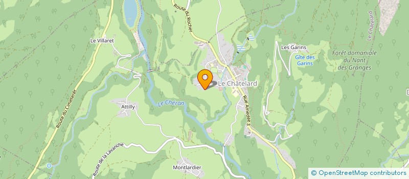 localisation de l'entreprise MONSIEUR DAVID MALAVASSI  LE CHATELARD