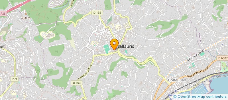 localisation de l'entreprise MONSIEUR DAVID MALBRANCQ à VALLAURIS