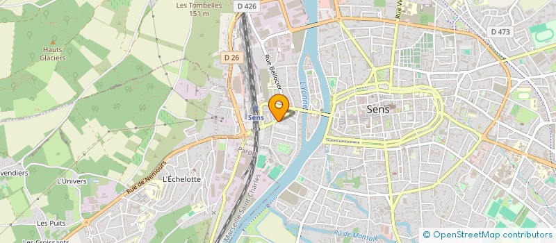 localisation de l'entreprise MONSIEUR DAVID MALINAS  SENS