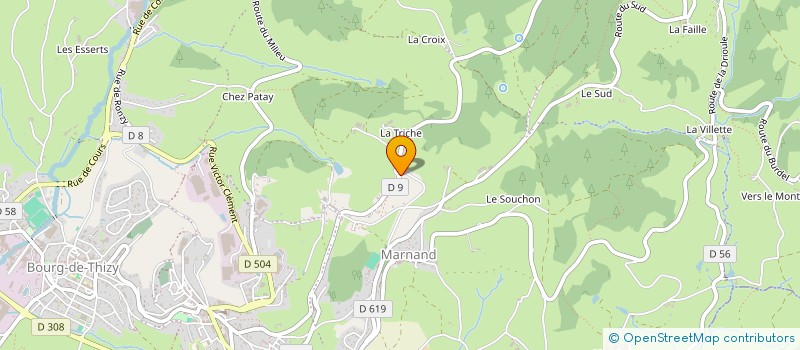 localisation de l'entreprise MONSIEUR DAVID MALOWSKI  THIZY-LES-BOURGS