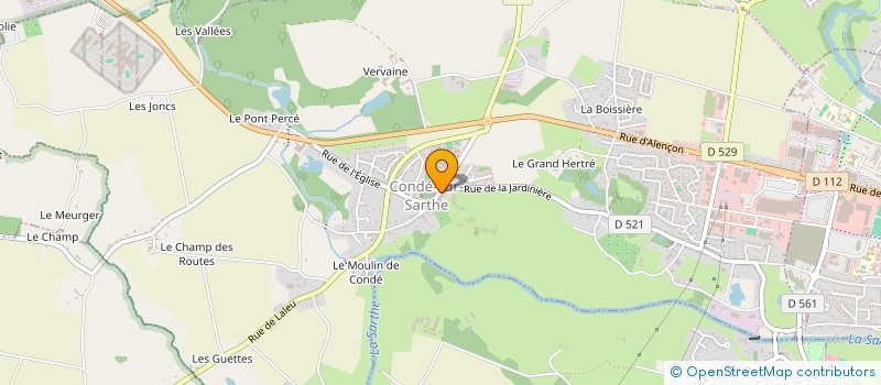 localisation de l'entreprise MONSIEUR DAVID MALTETE à CONDE-SUR-SARTHE