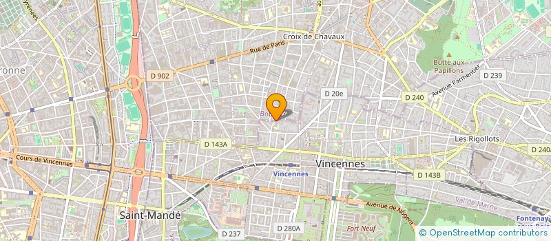 localisation de l'entreprise MONSIEUR DAVID MARC PIERRE RONDEAU à MONTREUIL
