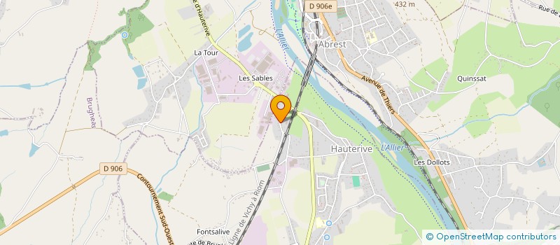 localisation de l'entreprise MONSIEUR DAVID MARIDET  HAUTERIVE