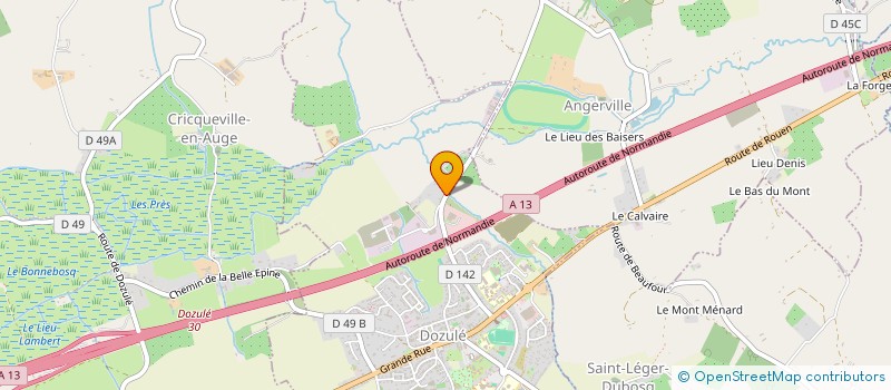 localisation de l'entreprise MONSIEUR DAVID MARIGONEZ  DOZULE