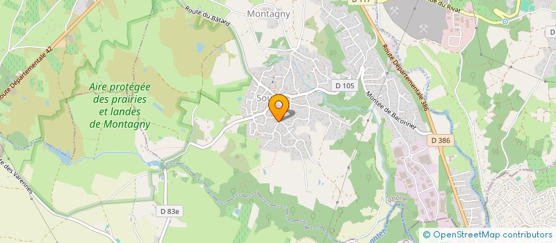 localisation de l'entreprise MONSIEUR DAVID MARINHO  MONTAGNY