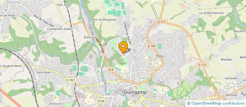 localisation de l'entreprise MONSIEUR DAVID MARION  GUINGAMP