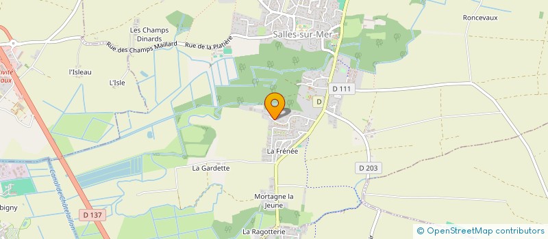 localisation de l'entreprise MONSIEUR DAVID MARIONNEAU  SALLES-SUR-MER