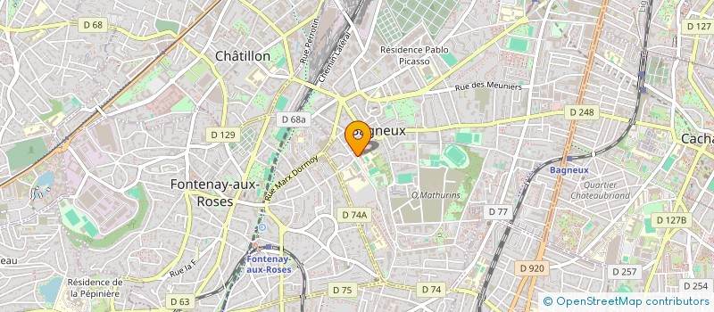 localisation de l'entreprise MONSIEUR DAVID MARMIER à BAGNEUX