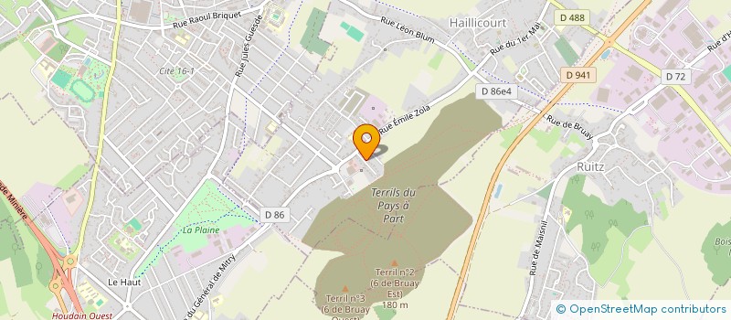 localisation de l'entreprise MONSIEUR DAVID MARQUANT  HAILLICOURT