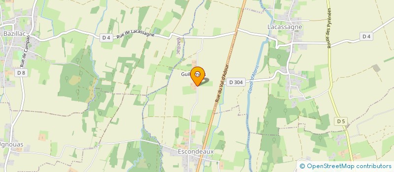 localisation de l'entreprise MONSIEUR DAVID MARQUE  ESCONDEAUX