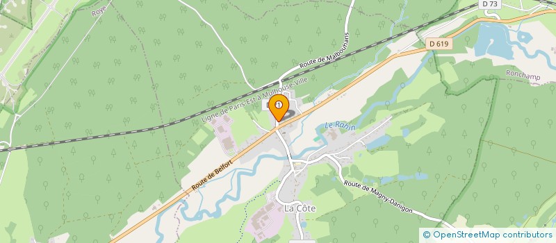 localisation de l'entreprise MONSIEUR DAVID MARQUET  LA COTE