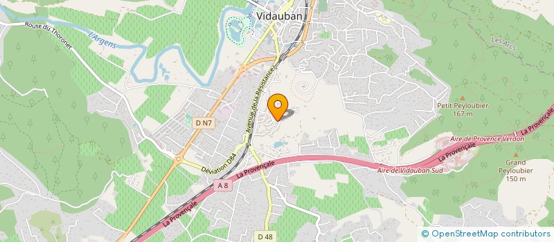 localisation de l'entreprise MONSIEUR DAVID MARRAS  VIDAUBAN