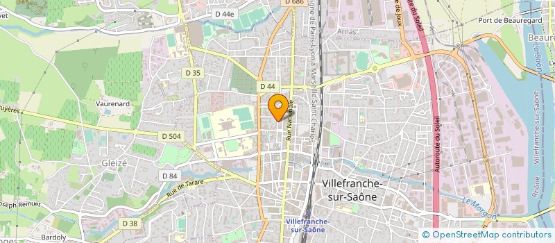 localisation de l'entreprise MONSIEUR DAVID MARTIN  VILLEFRANCHE-SUR-SAONE