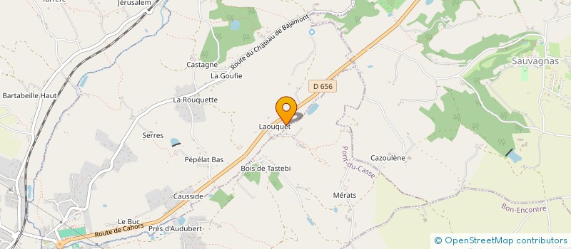 localisation de l'entreprise MONSIEUR DAVID MARTIN  BAJAMONT