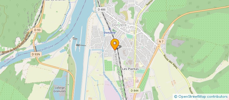 localisation de l'entreprise MONSIEUR DAVID MARTIN  DONZERE