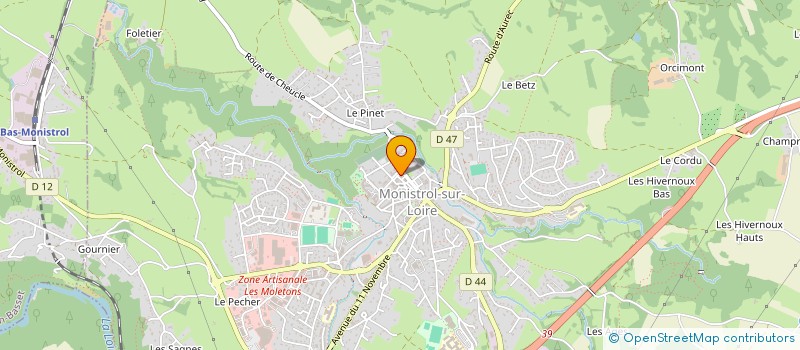 localisation de l'entreprise MONSIEUR DAVID MARTIN  MONISTROL-SUR-LOIRE