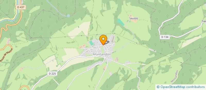 localisation de l'entreprise MONSIEUR DAVID MARTIN  MONTANDON