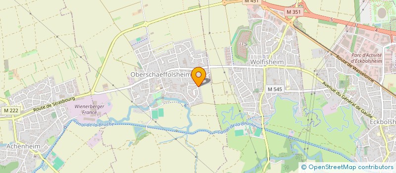 localisation de l'entreprise MONSIEUR DAVID MARTIN  OBERSCHAEFFOLSHEIM