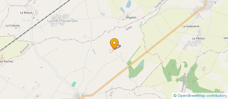 localisation de l'entreprise MONSIEUR DAVID MARTINEAU  GEAY