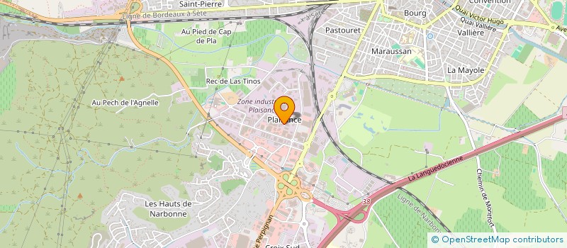 localisation de l'entreprise MONSIEUR DAVID MARTINEZ  NARBONNE