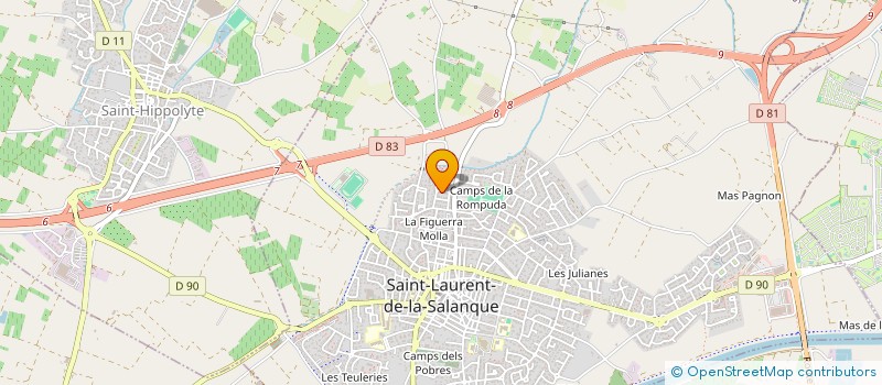 localisation de l'entreprise MONSIEUR DAVID MARTINEZ  SAINT-LAURENT-DE-LA-SALANQUE