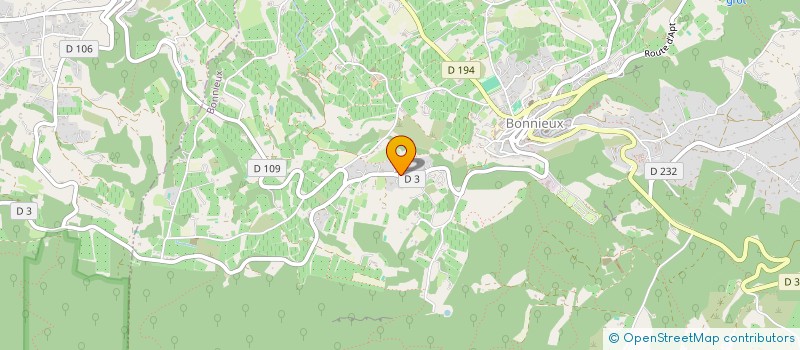 localisation de l'entreprise MONSIEUR DAVID MARTINEZ  BONNIEUX