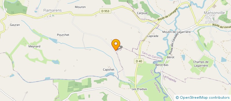 localisation de l'entreprise MONSIEUR DAVID MASCARAS  MIRADOUX