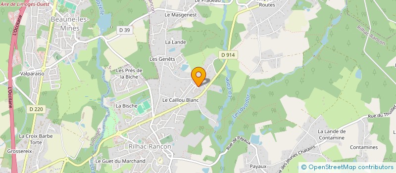 localisation de l'entreprise MONSIEUR DAVID MASCUNAN  RILHAC-RANCON