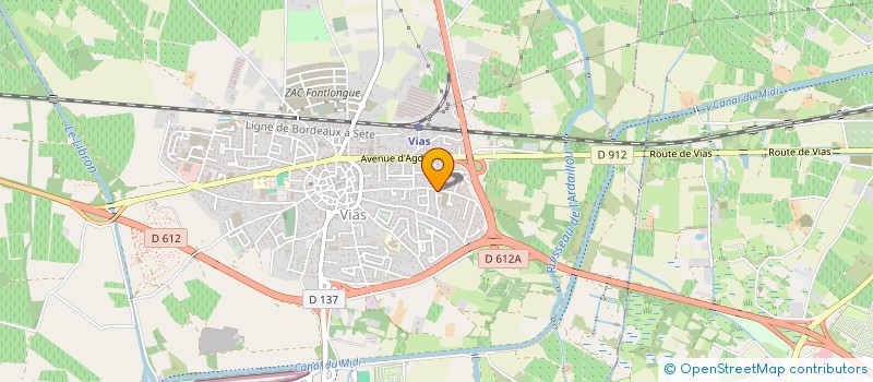 localisation de l'entreprise MONSIEUR DAVID MASSARTIC  VIAS