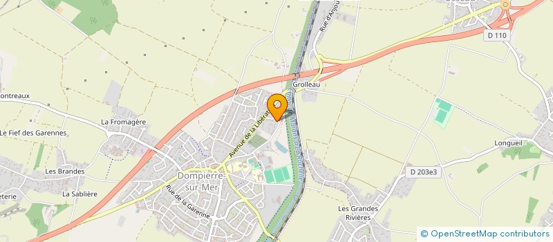 localisation de l'entreprise MONSIEUR DAVID MASSON  DOMPIERRE-SUR-MER