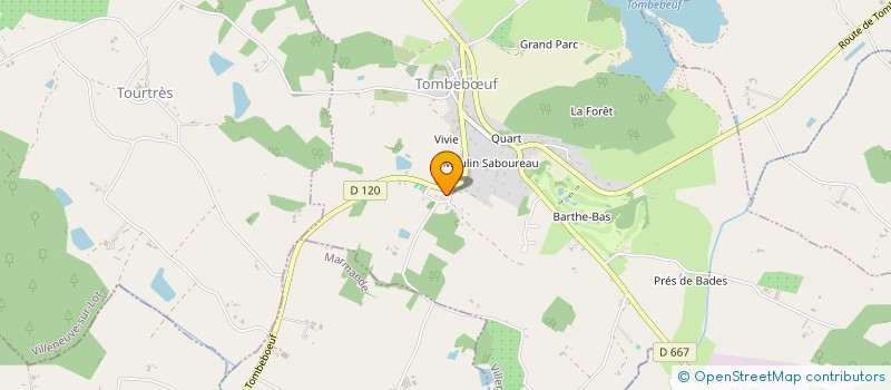 localisation de l'entreprise MONSIEUR DAVID MATHIEU  SAINT-ETIENNE-DE-FOUGERES