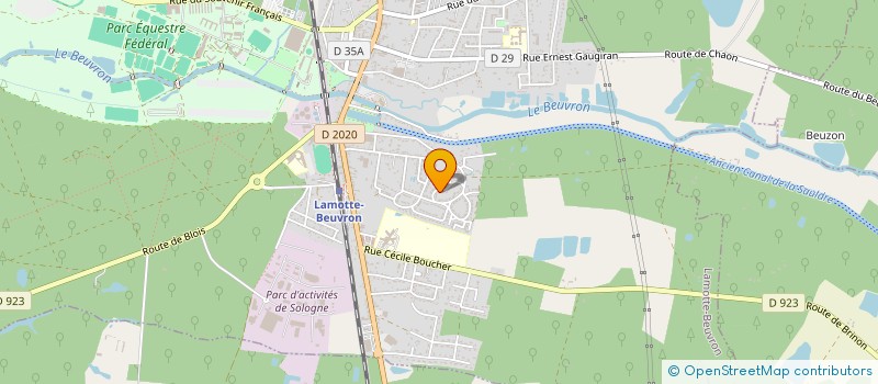 localisation de l'entreprise MONSIEUR DAVID MATHIEU  LAMOTTE-BEUVRON