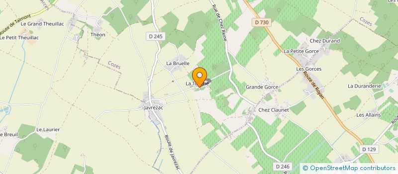 localisation de l'entreprise MONSIEUR DAVID MATHURIN  COZES