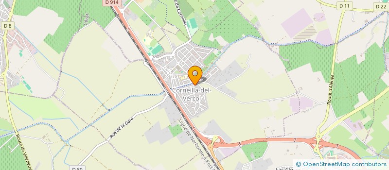 localisation de l'entreprise MONSIEUR DAVID MATRAT  CORNEILLA-DEL-VERCOL