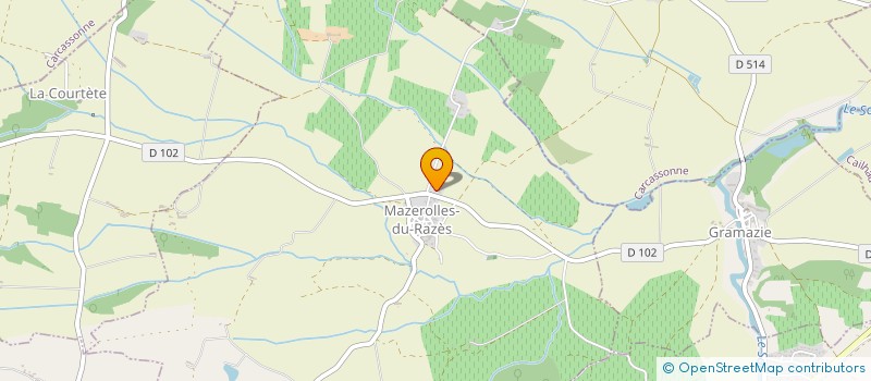 localisation de l'entreprise MONSIEUR DAVID MATROD  MAZEROLLES-DU-RAZES