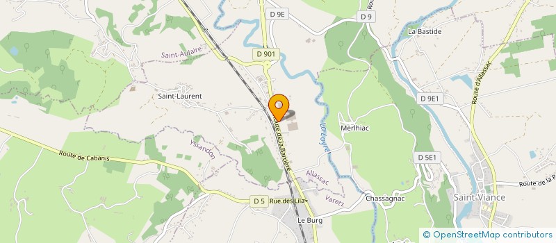 localisation de l'entreprise MONSIEUR DAVID MAURY  ALLASSAC
