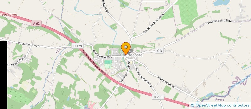 localisation de l'entreprise MONSIEUR DAVID MAZERES  CAUDECOSTE