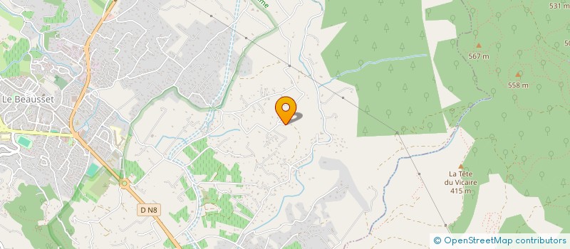 localisation de l'entreprise MONSIEUR DAVID MAZZONI  LE BEAUSSET