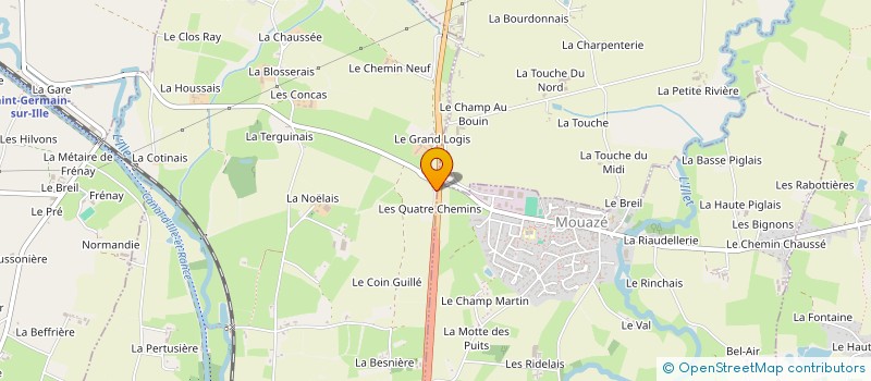 localisation de l'entreprise MONSIEUR DAVID MEIFFRET  SAINT-MEDARD-SUR-ILLE