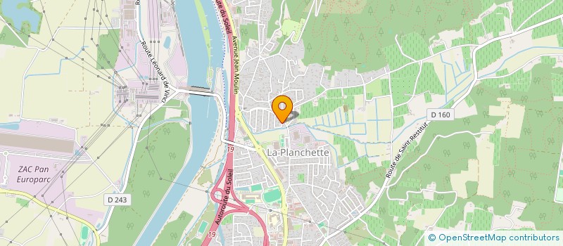 localisation de l'entreprise MONSIEUR DAVID MEILHAC  BOLLENE