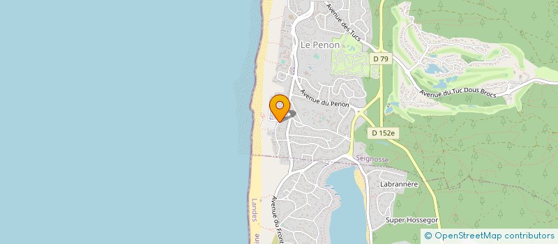 localisation de l'entreprise MONSIEUR DAVID MELANTOIS  SEIGNOSSE