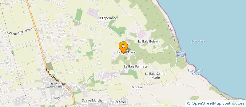 localisation de l'entreprise MONSIEUR DAVID MENARD  SAINT-FRANCOIS