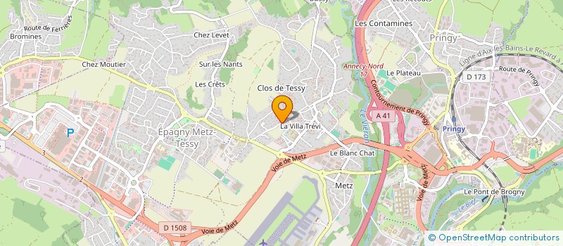 localisation de l'entreprise MONSIEUR DAVID MENDES  EPAGNY METZ-TESSY