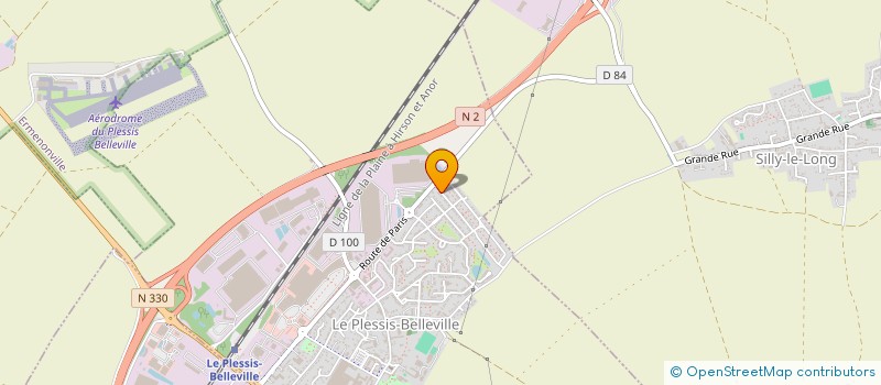 localisation de l'entreprise MONSIEUR DAVID MENDES  LE PLESSIS-BELLEVILLE