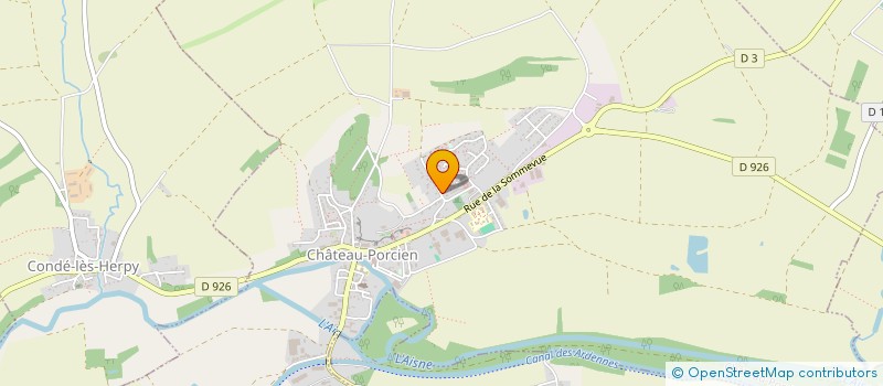 localisation de l'entreprise MONSIEUR DAVID MERIEUX  CHATEAU-PORCIEN