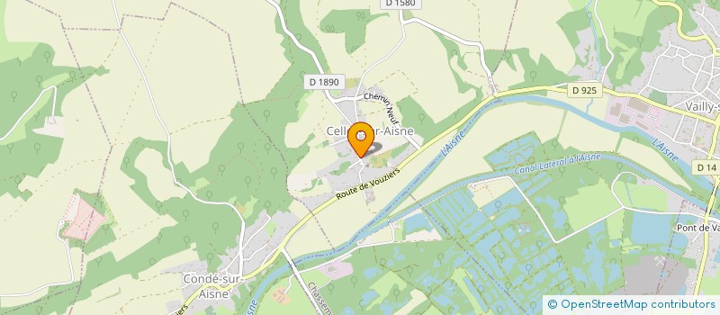 localisation de l'entreprise MONSIEUR DAVID MERLIER  CELLES-SUR-AISNE