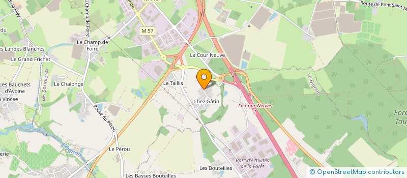 localisation de l'entreprise MONSIEUR DAVID MERRIEAU  LES SORINIERES